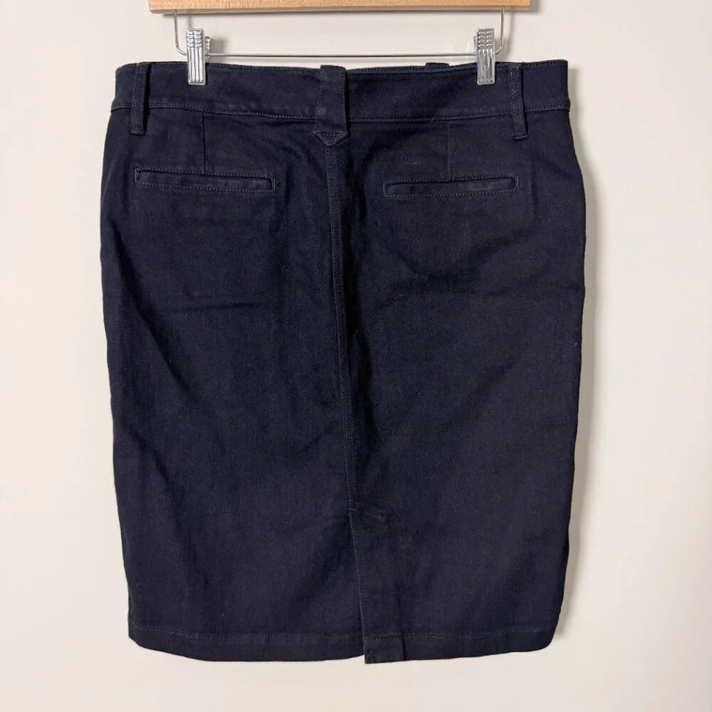 Lauren Jeans Co Navy Jean Pencil Skirt 8